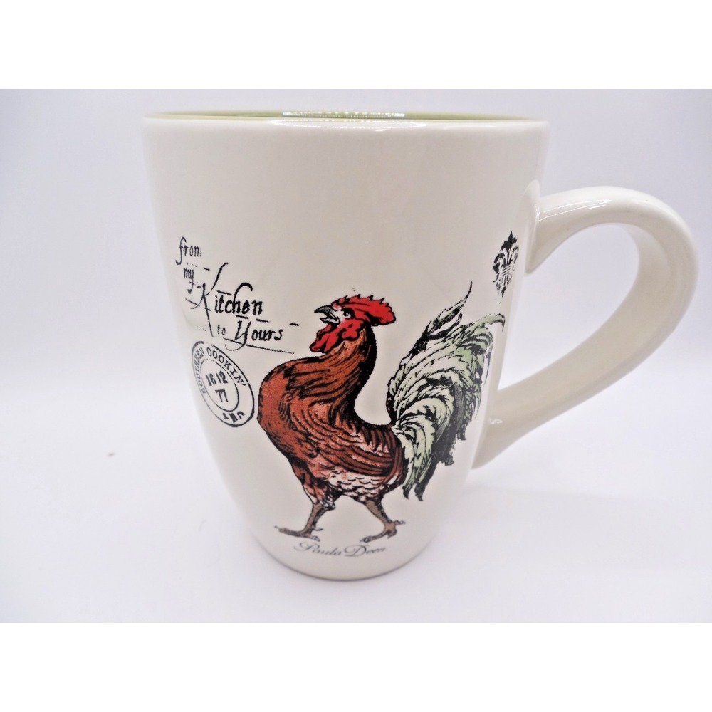 Paula Deen Store Collection Rooster Coffee Mug "Time to eat y'all" 14 oz